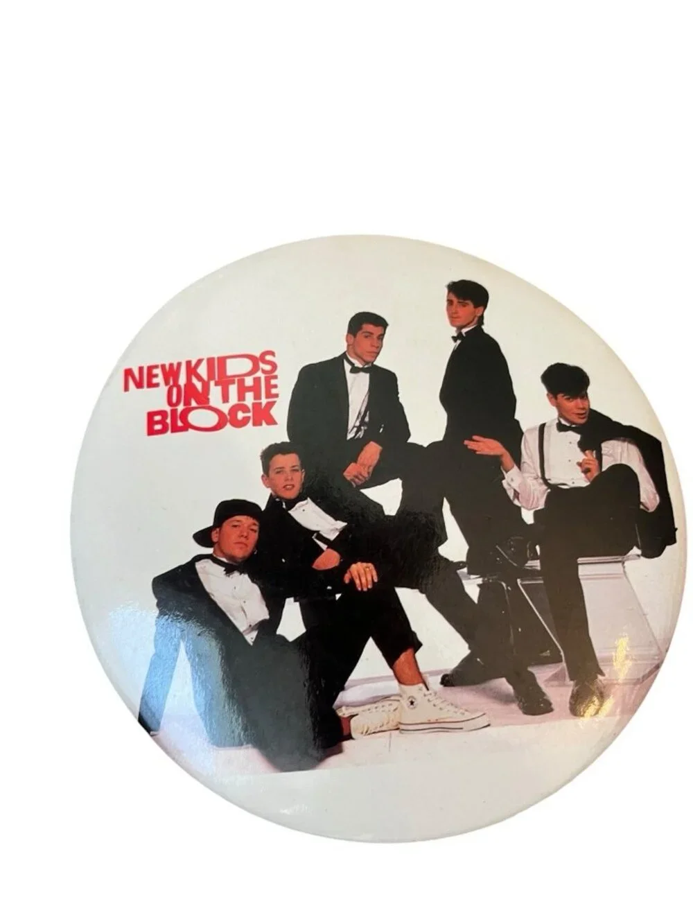 New Kids On The Block Jumbo Button Pin Lot 6 in Jonathan Jordan Joey Donny Danny